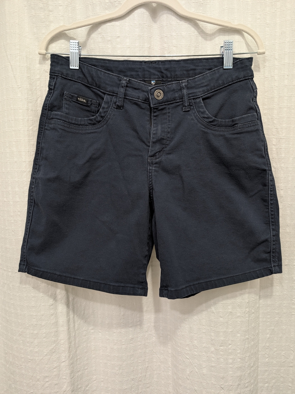 Kuhl Kontour 8" Womens Short Hiking Outdoor Stretch Size 8 Navy Blue 6375